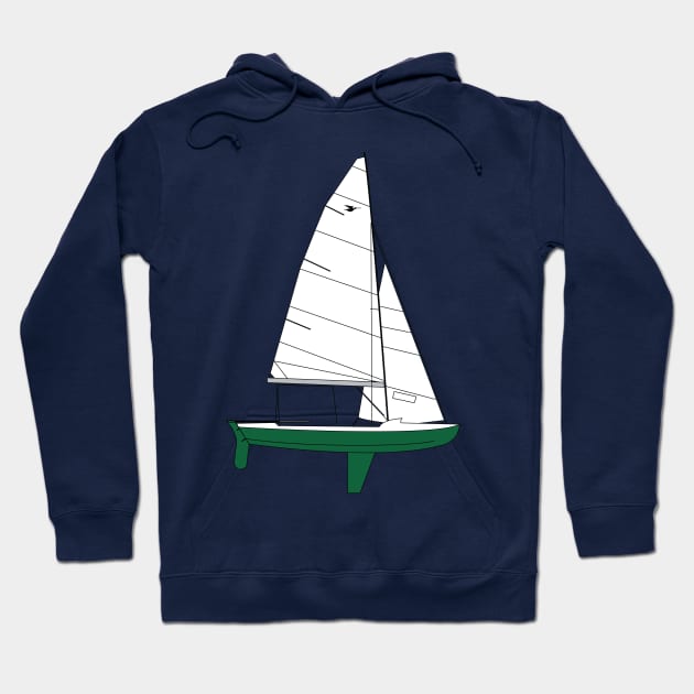 Snipe Sailboat Hoodie by CHBB